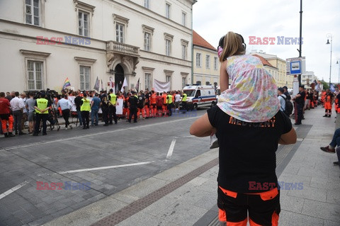 Protest ratowników medycznych