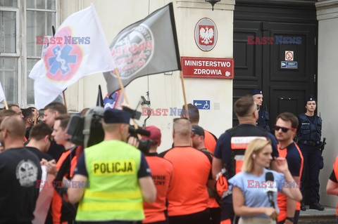 Protest ratowników medycznych