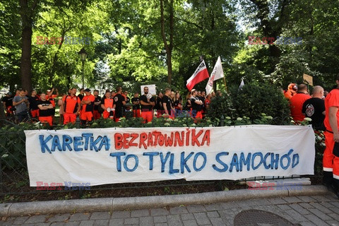 Protest ratowników medycznych