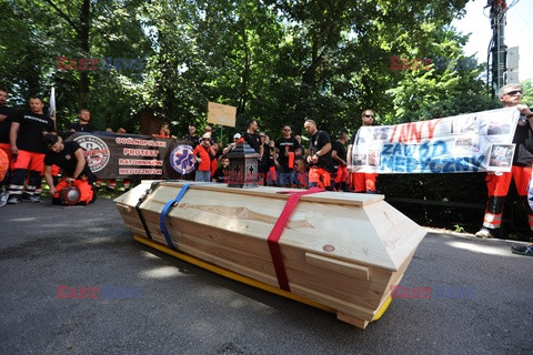 Protest ratowników medycznych