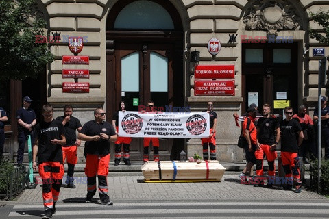 Protest ratowników medycznych