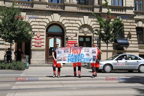 Protest ratowników medycznych