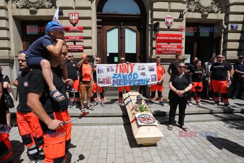 Protest ratowników medycznych