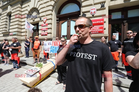 Protest ratowników medycznych