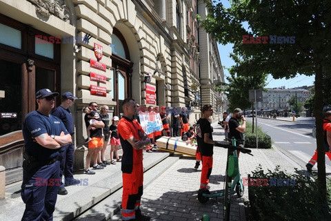 Protest ratowników medycznych