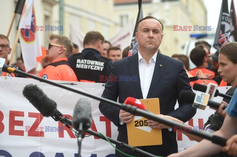 Protest ratowników medycznych