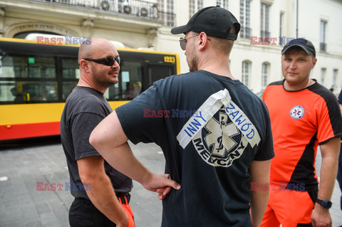 Protest ratowników medycznych