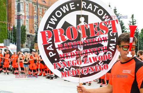 Protest ratowników medycznych