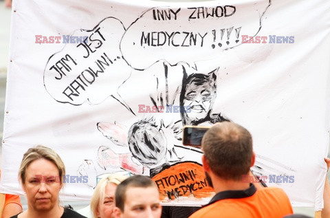 Protest ratowników medycznych