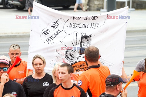 Protest ratowników medycznych