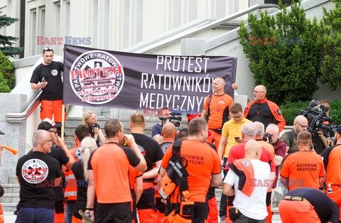 Protest ratowników medycznych