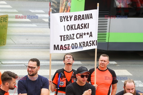 Protest ratowników medycznych