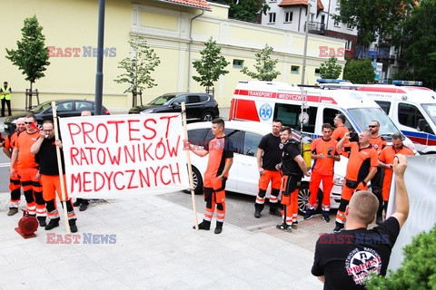 Protest ratowników medycznych