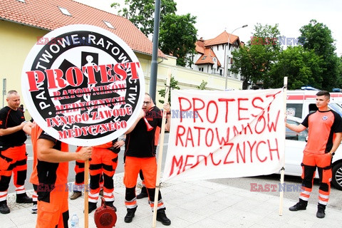 Protest ratowników medycznych