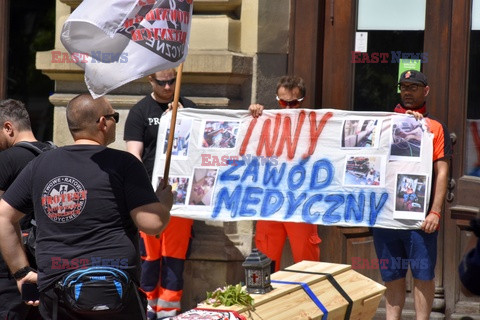 Protest ratowników medycznych