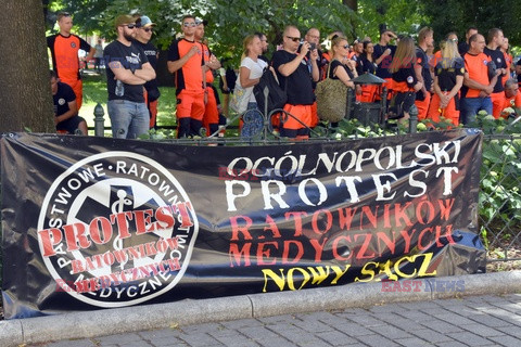 Protest ratowników medycznych