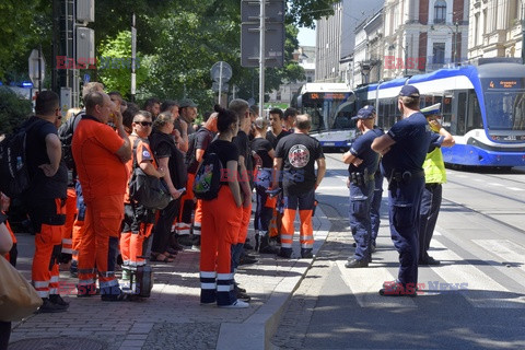 Protest ratowników medycznych