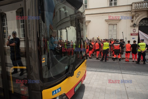 Protest ratowników medycznych