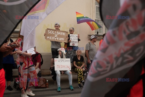 Protest ratowników medycznych