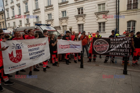 Protest ratowników medycznych