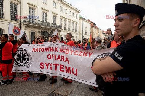 Protest ratowników medycznych