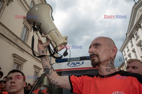 Protest ratowników medycznych