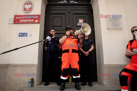 Protest ratowników medycznych