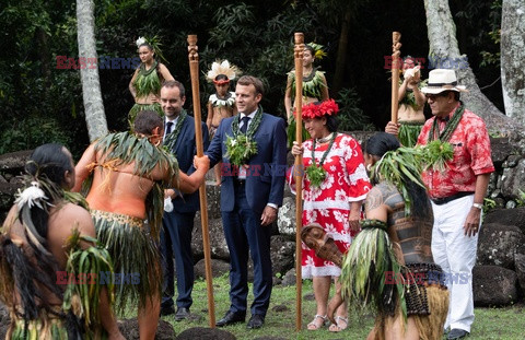 Prezydent Macron w Polinezji Francuskiej