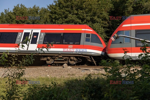 Kolbaskowo-Smolecin wypadek na przejeździe kolejowym pociągu z tirem