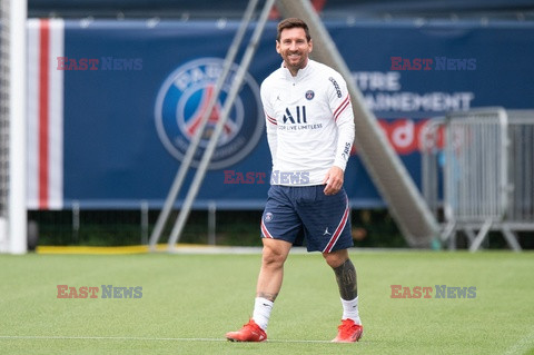 Lionel Messi na treningu PSG