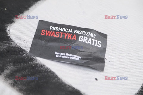 Wystawa Sztuka polityczna w CSW - otwarcie i protest