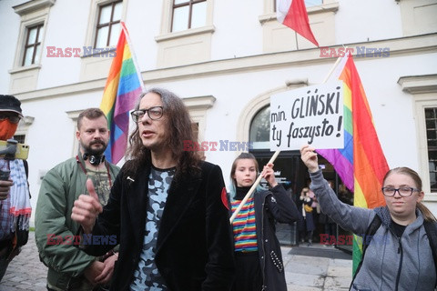 Wystawa Sztuka polityczna w CSW - otwarcie i protest