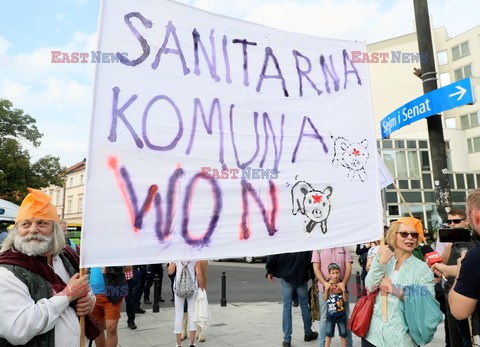 Protest przeciw segregacji sanitarnej