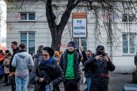 Antyfaszystowskie streetparty w Warszawie