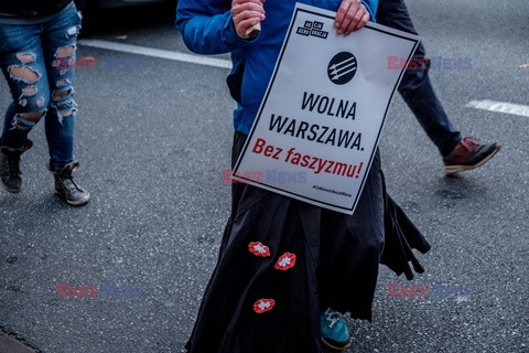 Antyfaszystowskie streetparty w Warszawie