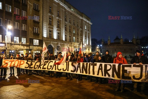 Protest przeciwko segregacji sanitarnej