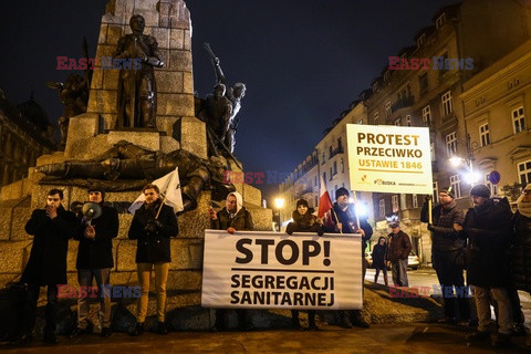 Protest przeciwko segregacji sanitarnej