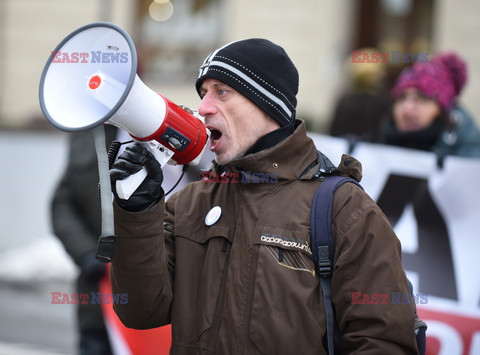 Lublin - Marsz przeciwników obowiązku szczepień