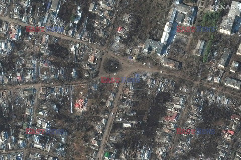 Wojna w Ukrainie - zdjęcia satelitarne