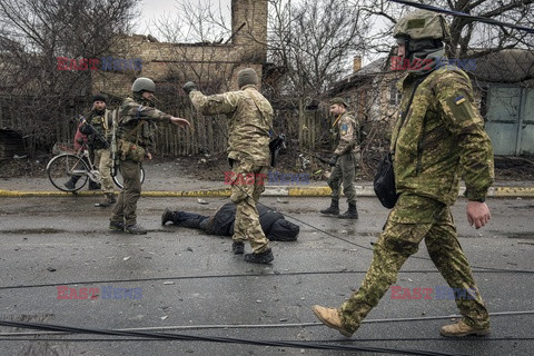 Wojna w Ukrainie - masakra cywilów w Buczy