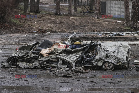 Wojna w Ukrainie - masakra cywilów w Buczy