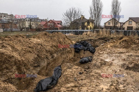 Wojna w Ukrainie - masakra cywilów w Buczy