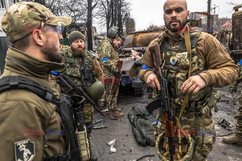 Wojna w Ukrainie - masakra cywilów w Buczy