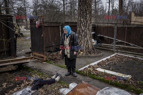 Wojna w Ukrainie - masakra cywilów w Buczy