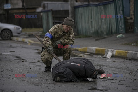 Wojna w Ukrainie - masakra cywilów w Buczy