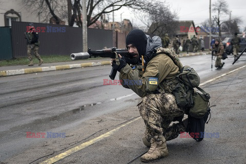 Wojna w Ukrainie - masakra cywilów w Buczy