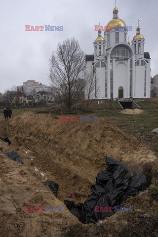 Wojna w Ukrainie - masakra cywilów w Buczy