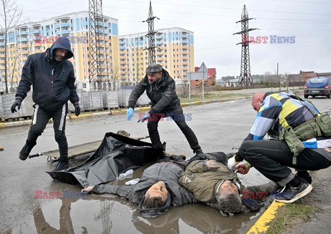 Wojna w Ukrainie - masakra cywilów w Buczy