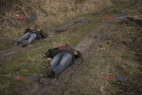 Wojna w Ukrainie - masakra cywilów w Buczy