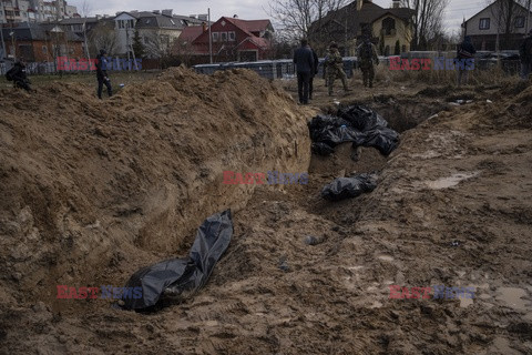 Wojna w Ukrainie - masakra cywilów w Buczy